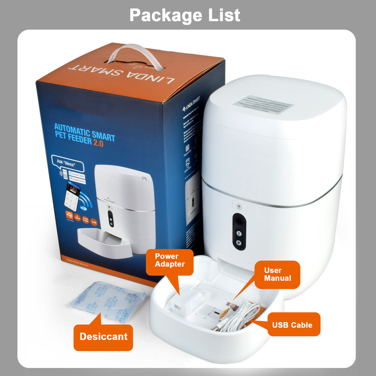Smart Automatic Pet Feeder with Voice & Video Options